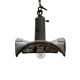Vintage industrial mirrored pendant light by Esla