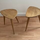Duo of Tripods, 50s in oak