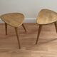 Duo of Tripods, 50s in oak