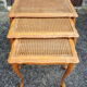 Louis XV style pull-out tables cannées, vintage, 60s