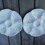 Pair of Gien oyster plates