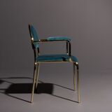 Hollywood Regency chair with or without armrest