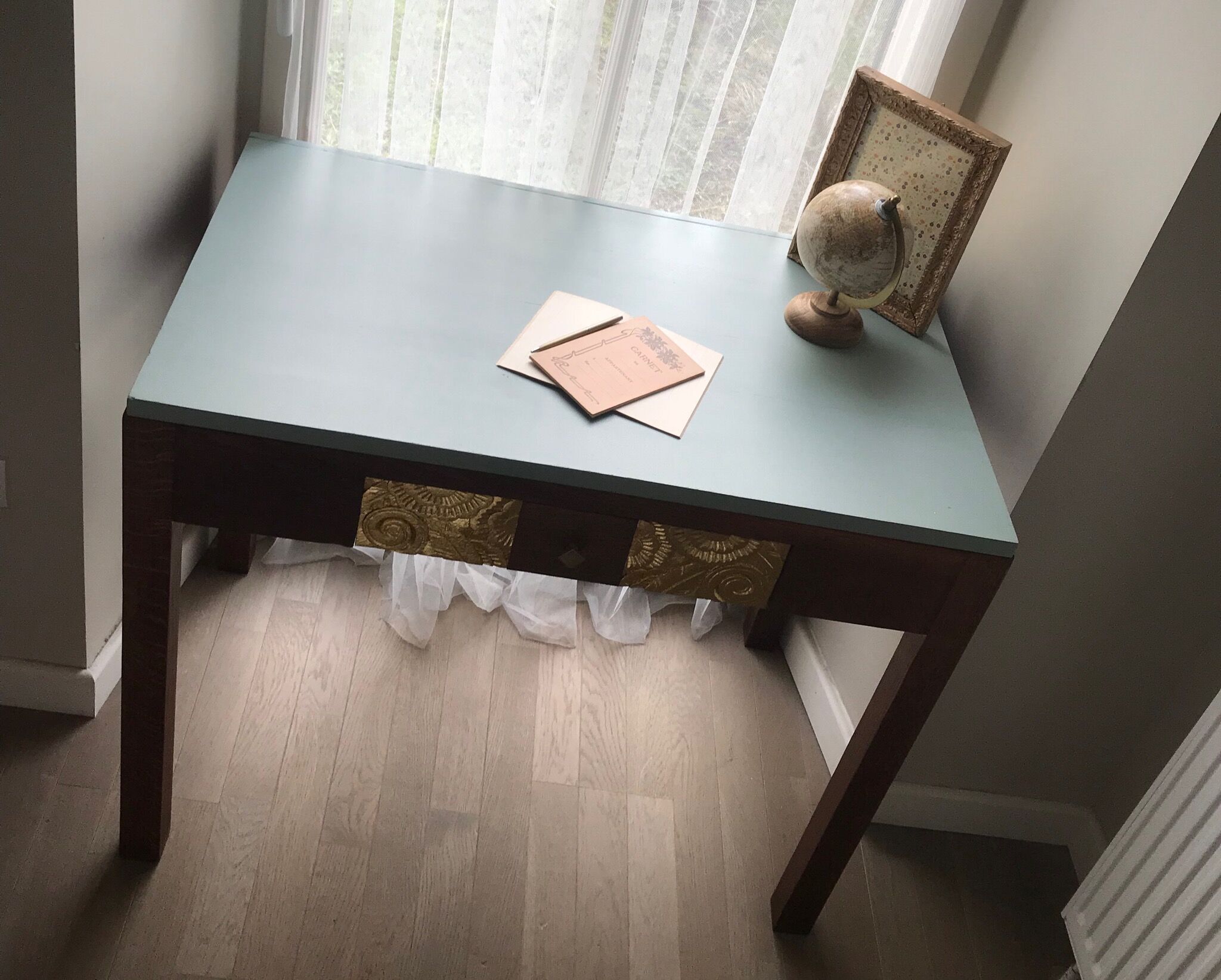 Desk and chair