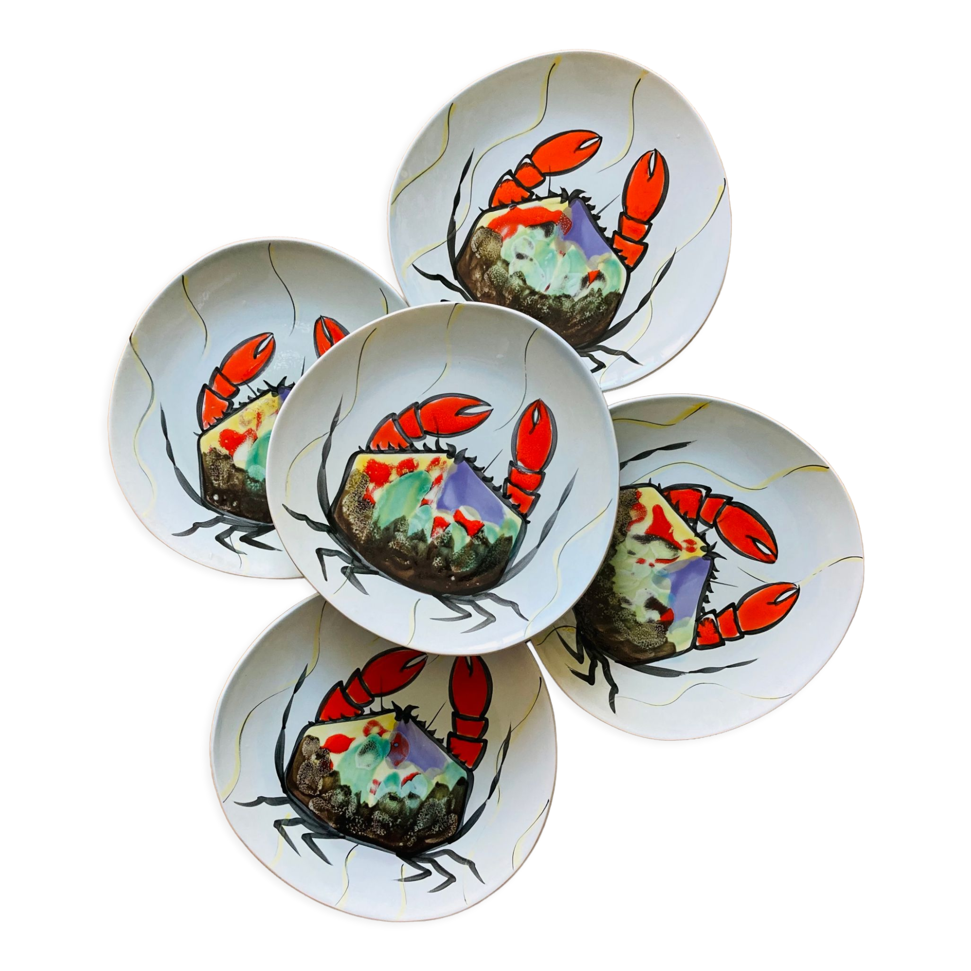5 plates crab mbfa pornic