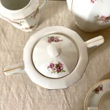 Antique tea set in Chauvigny porcelain