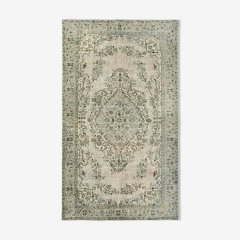 Handmade Contemporary Anatolian 1970s 173 cm x 291 cm Grey Carpet