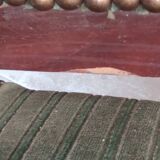Fauteuil en velours vert