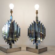 Pair of Cactus lamp bases by Les Ateliers La Boétie, France 1974