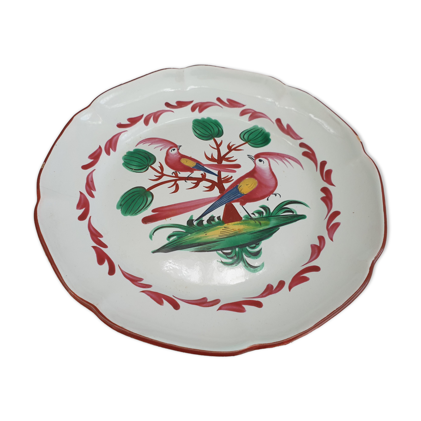 Ancient eastern earthenware plate, Les Islettes