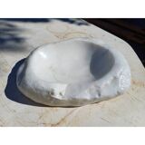 2 cendriers ou vide poche marbre blanc et malachite