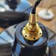 Trio of suspensions in enamelled sheet metal