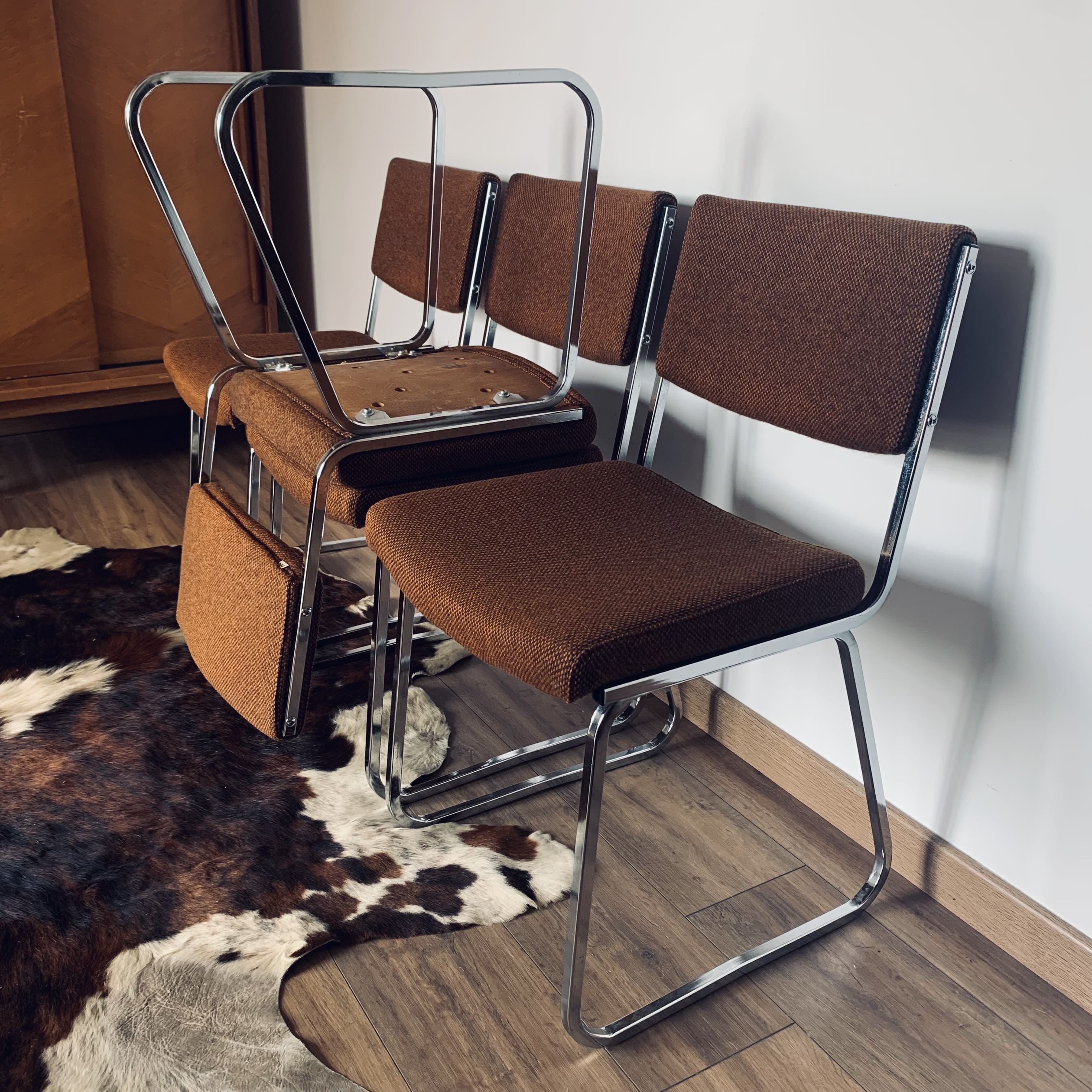 Ensemble de 4 chaises vintage