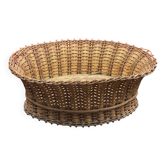 Old empty basket basket in woven wicker (non-food)