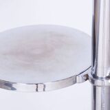 Restored Art Deco Floor Lamp, Chrome, New Electrification, Czechia, 1920s