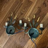 Pair of spike wall lights