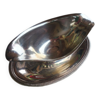 Silver metal saucepan
