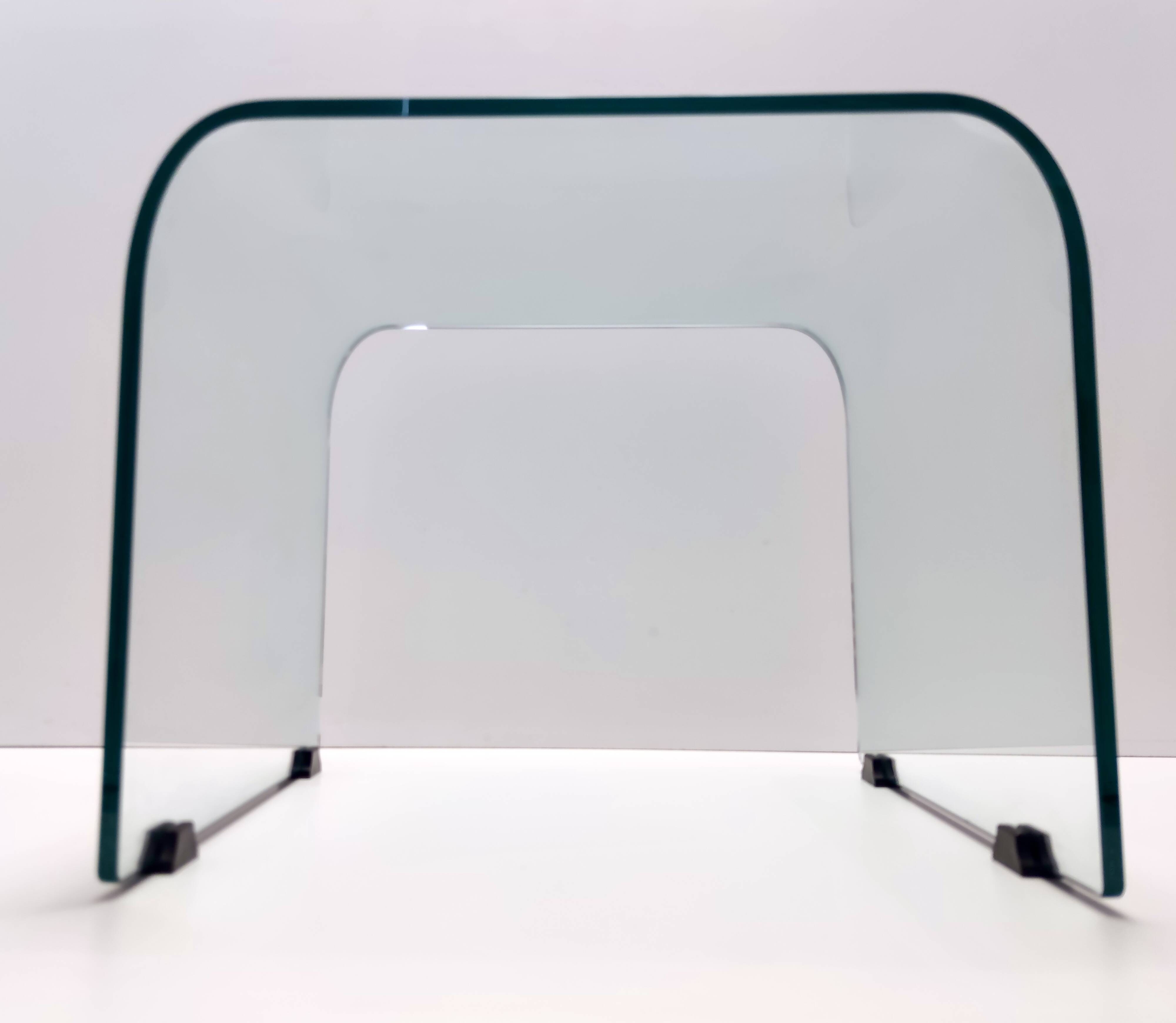 Aquamarine Square Glass Coffee Table