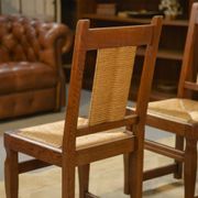 Set of 6 brutalist chairs from the 1950s.