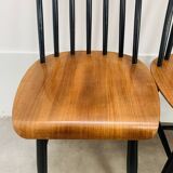 6 Fanett chairs by Ilmari Tapiovaara, Scandinavian, 1960s