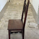 6 Alsatian chairs from the 19th century – carved wood – interlaced decoration