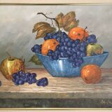 Painting oil on canvas fruit decoration by Lau Spigle