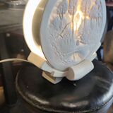 Lithophany lamp in biscuit and stucco style decorative arts