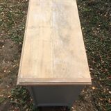 Light grey Parisian buffet raw wood