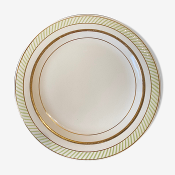 6 opaque porcelain dessert plates