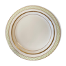 6 opaque porcelain dessert plates