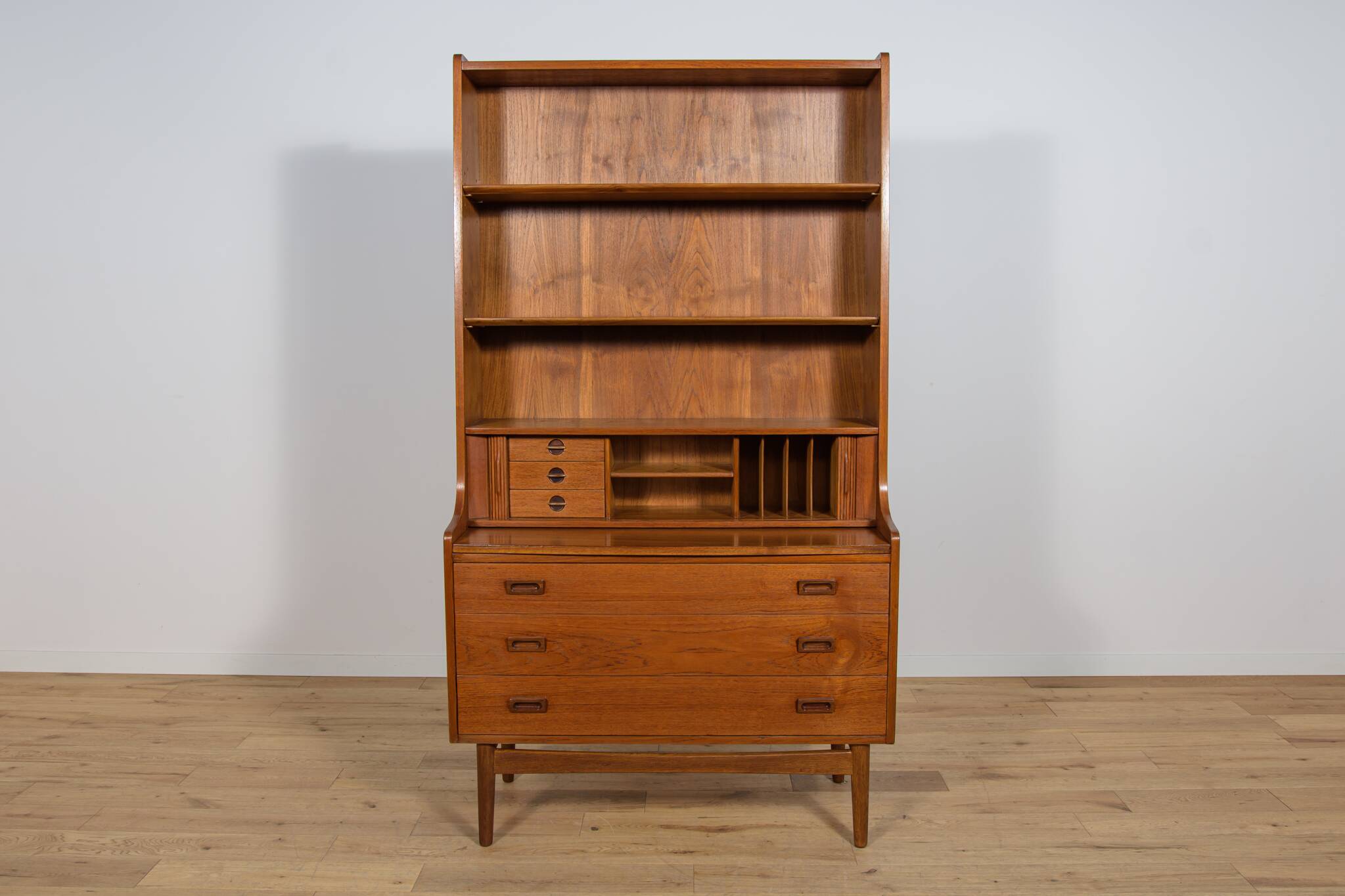 Mid-Century Teak Shelf by Johannes Sorth for Bornholm, Denmark, 1960s