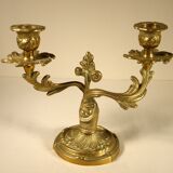 Chandelier with two brass fires