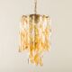 Mid century Murano 'Torciglione' Glass Chandelier by Mazzega, Italy 1970s