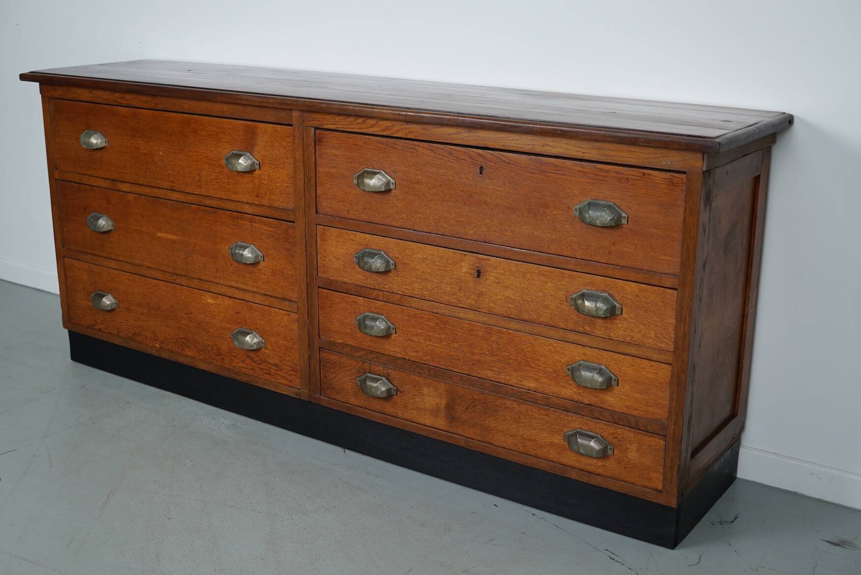 Dutch Oak Apothecary / Filing Cabinet, 1930s