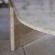 Travertine coffee table "Eye" or "drop" by Roche Bobois, 1980