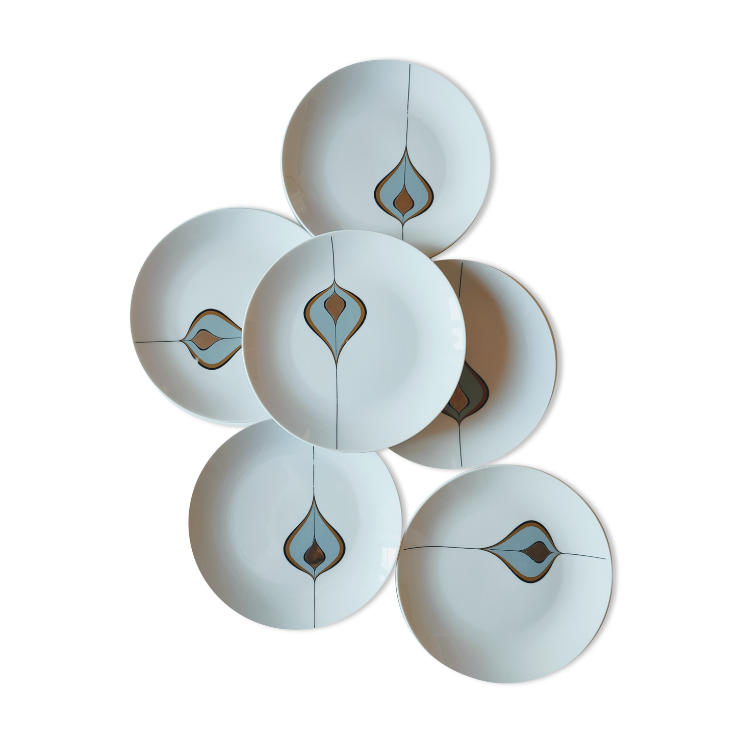 Porcelain dessert plates