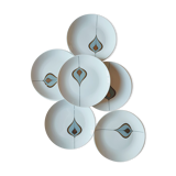 Porcelain dessert plates