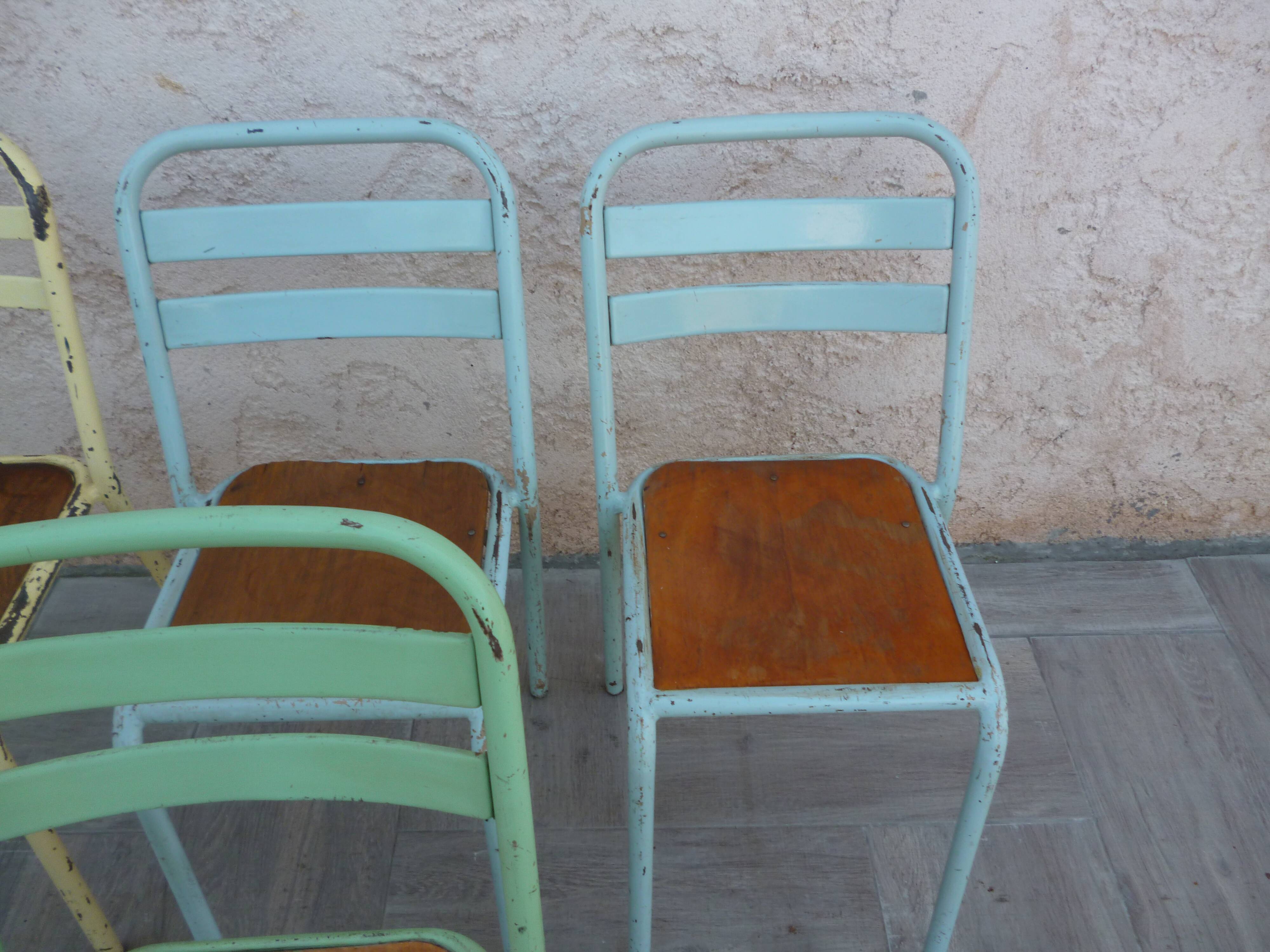 5 vintage chairs
