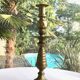Art deco brass candle holder