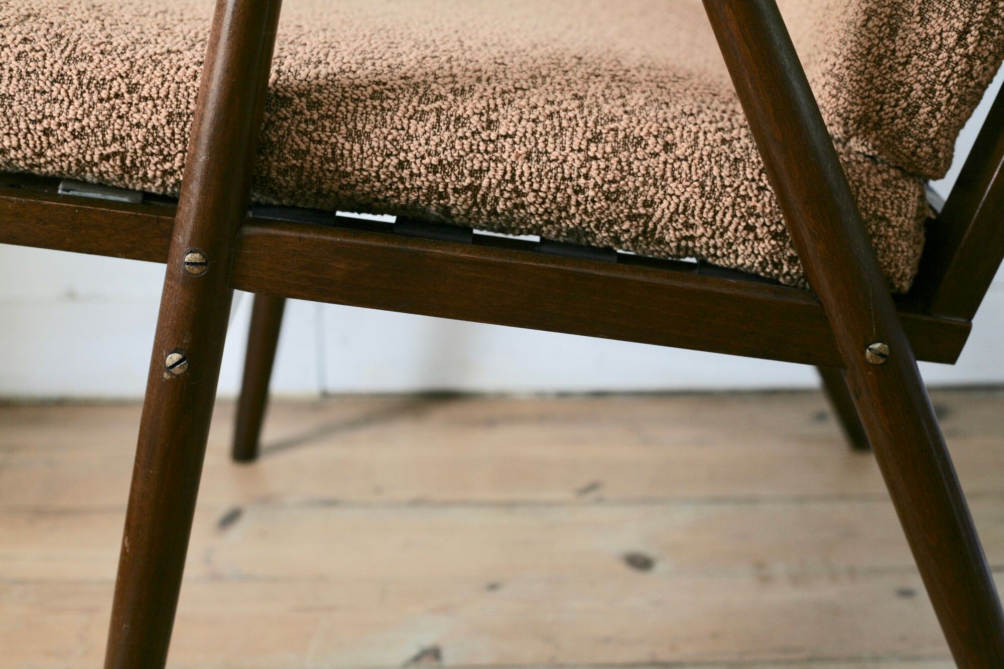 Pair of Boomerang armchairs, Thonet edition, circa 1960