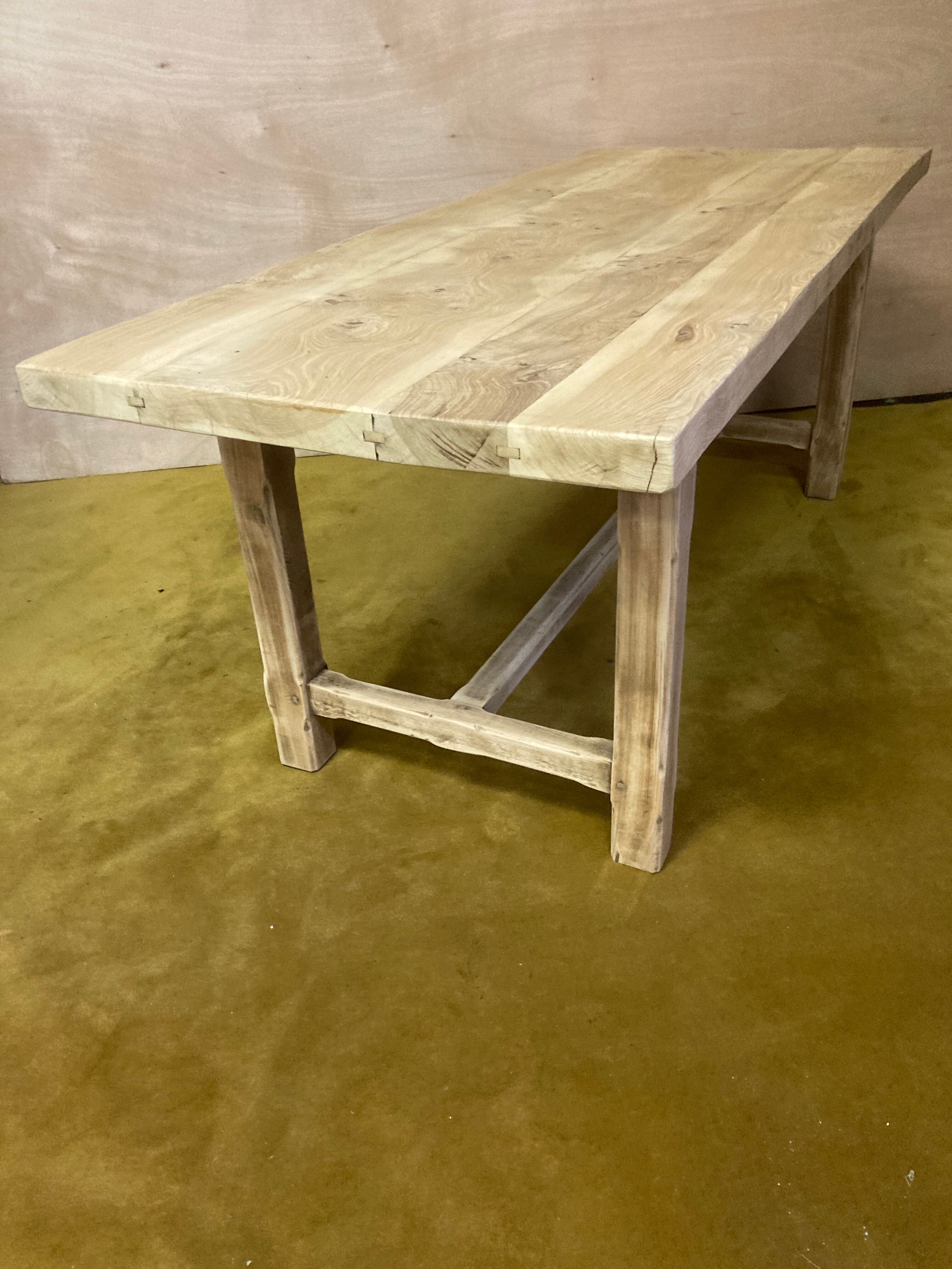 Farmhouse table bois brut