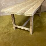 Table de ferme bois brut