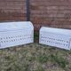 Vintage wicker chest shabby chic