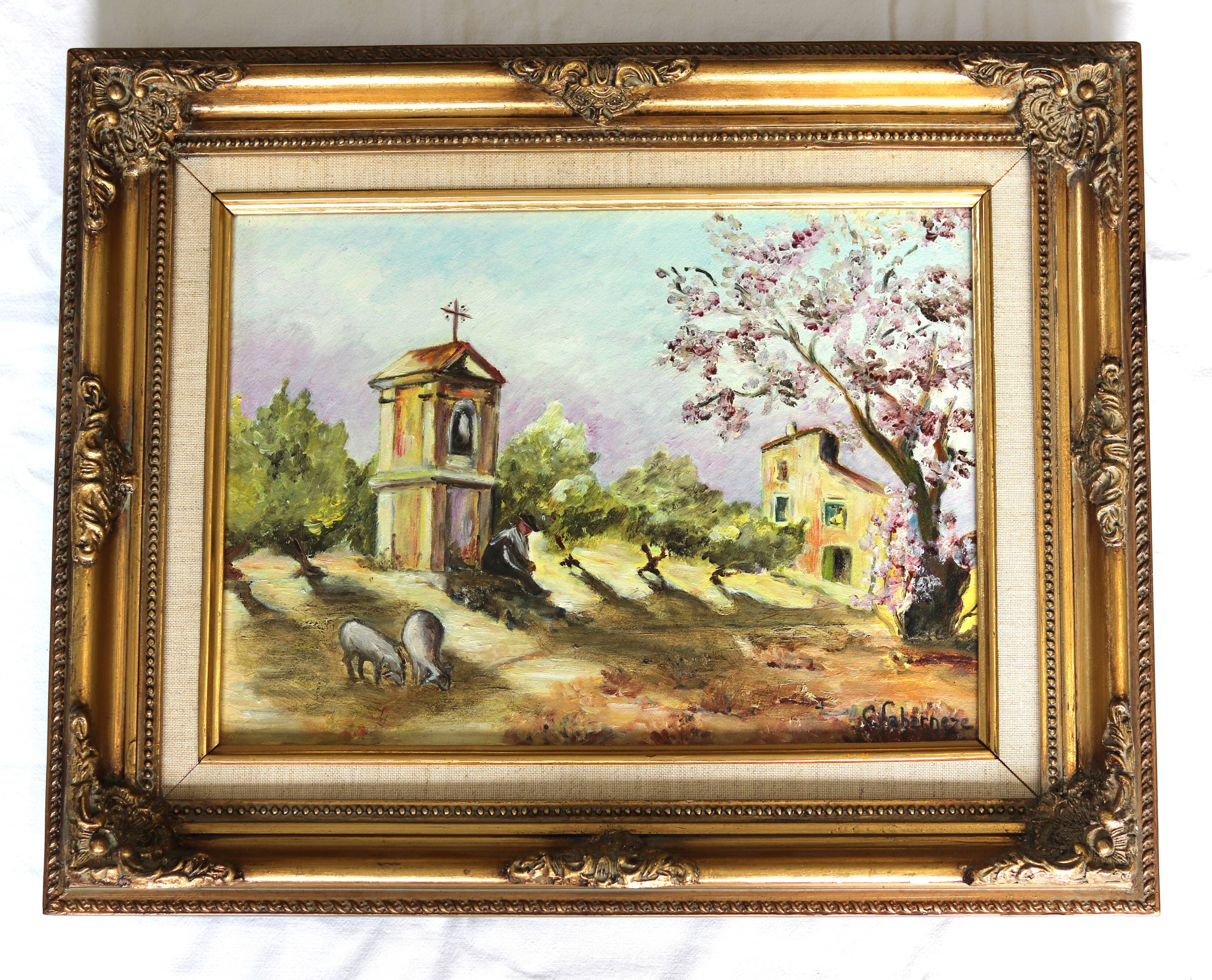 Provençal landscape painting
