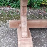 Monastery table solid oak raw wood