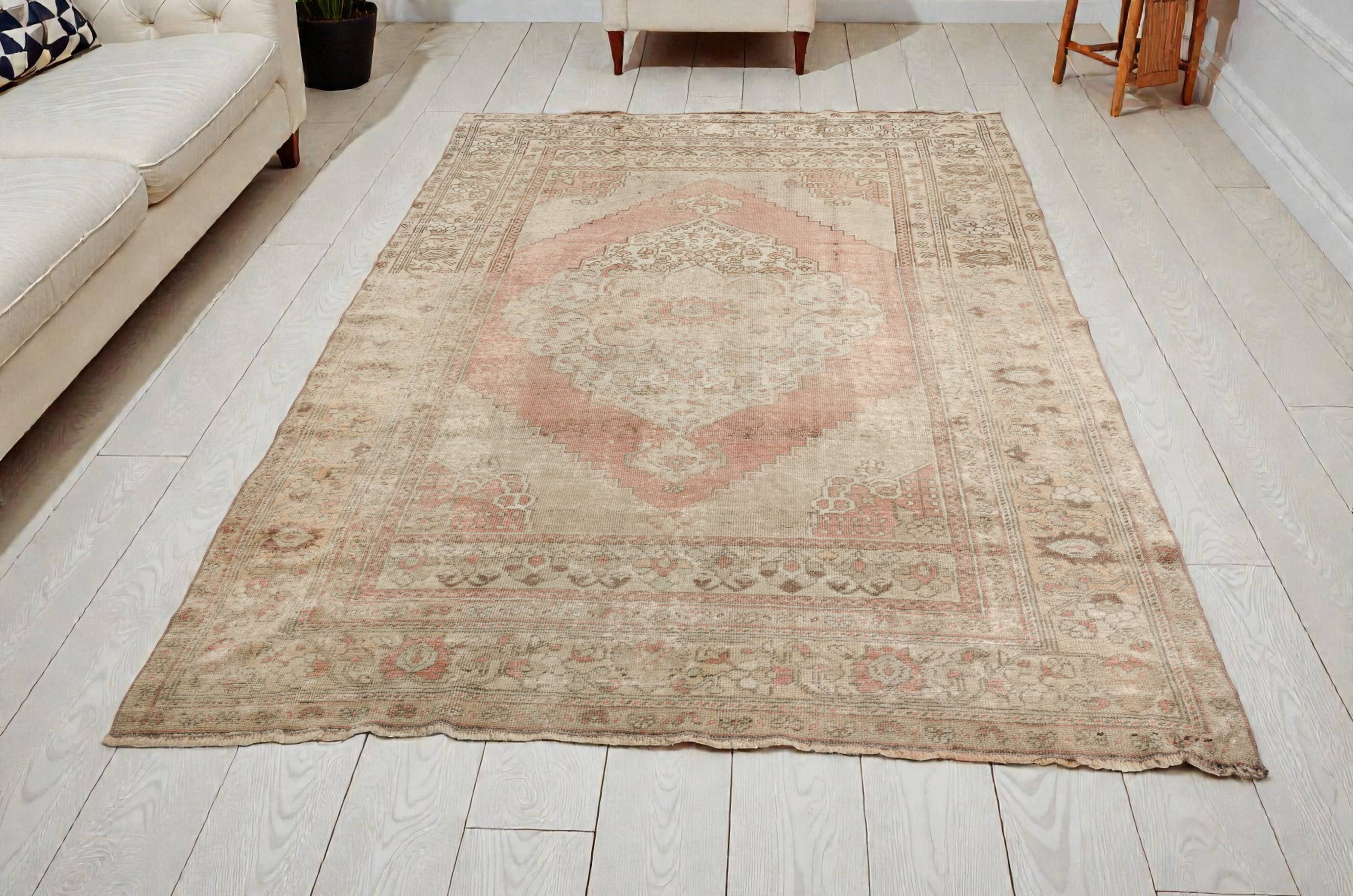 Oushak Turkish Floral Rug-823