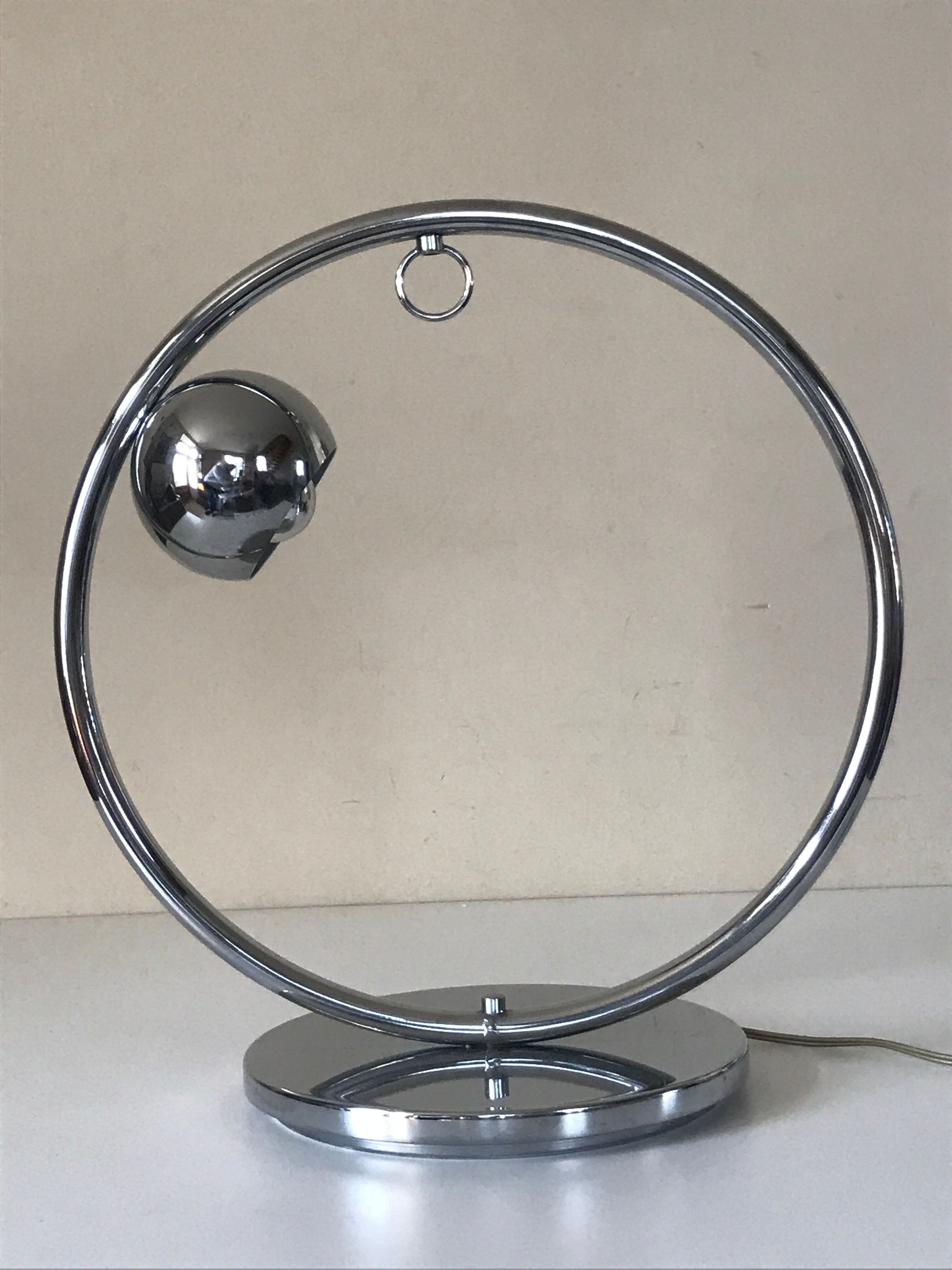 Vintage chrome eye ball lamp 70s