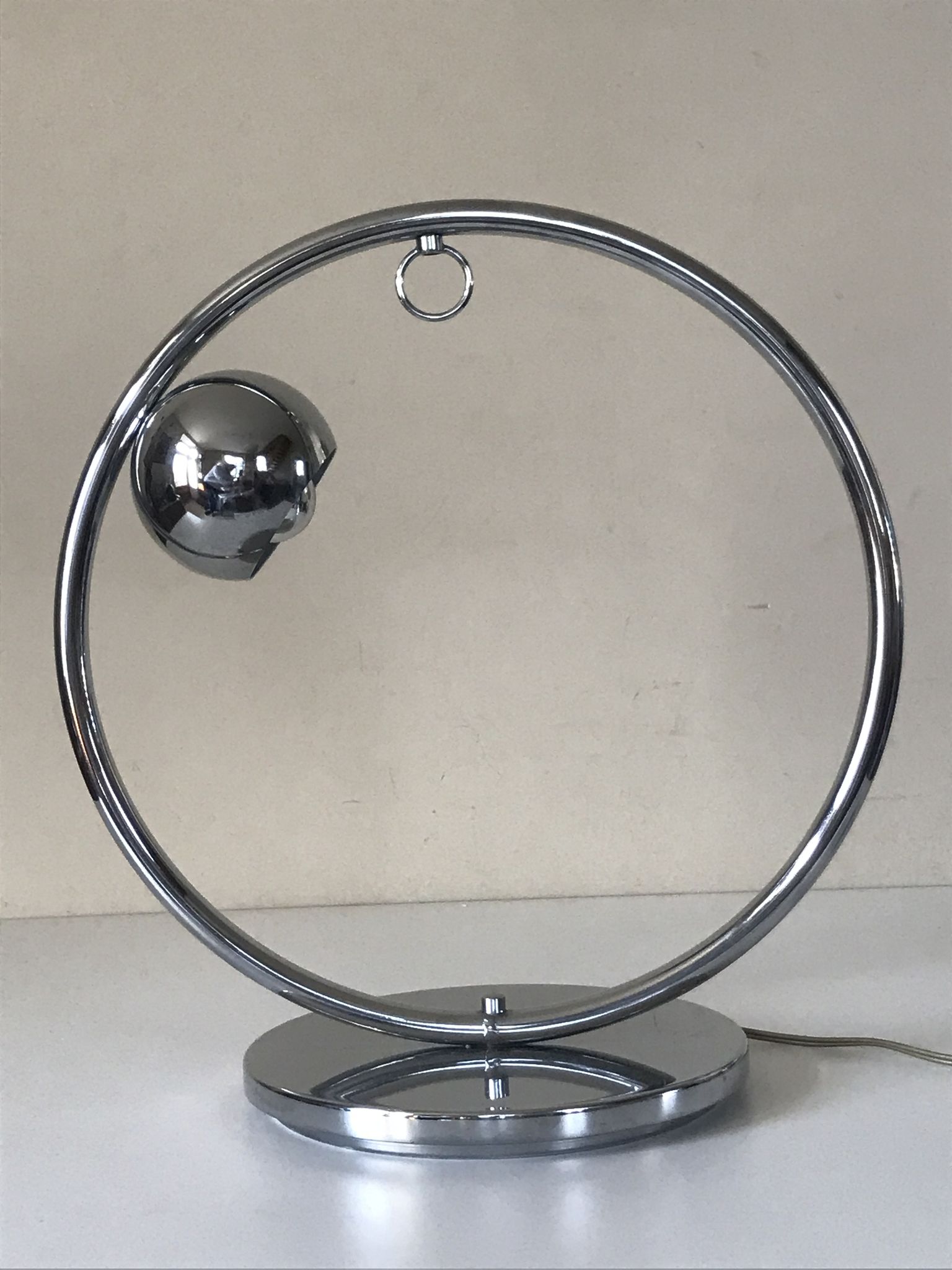 Vintage chrome eye ball lamp 70s
