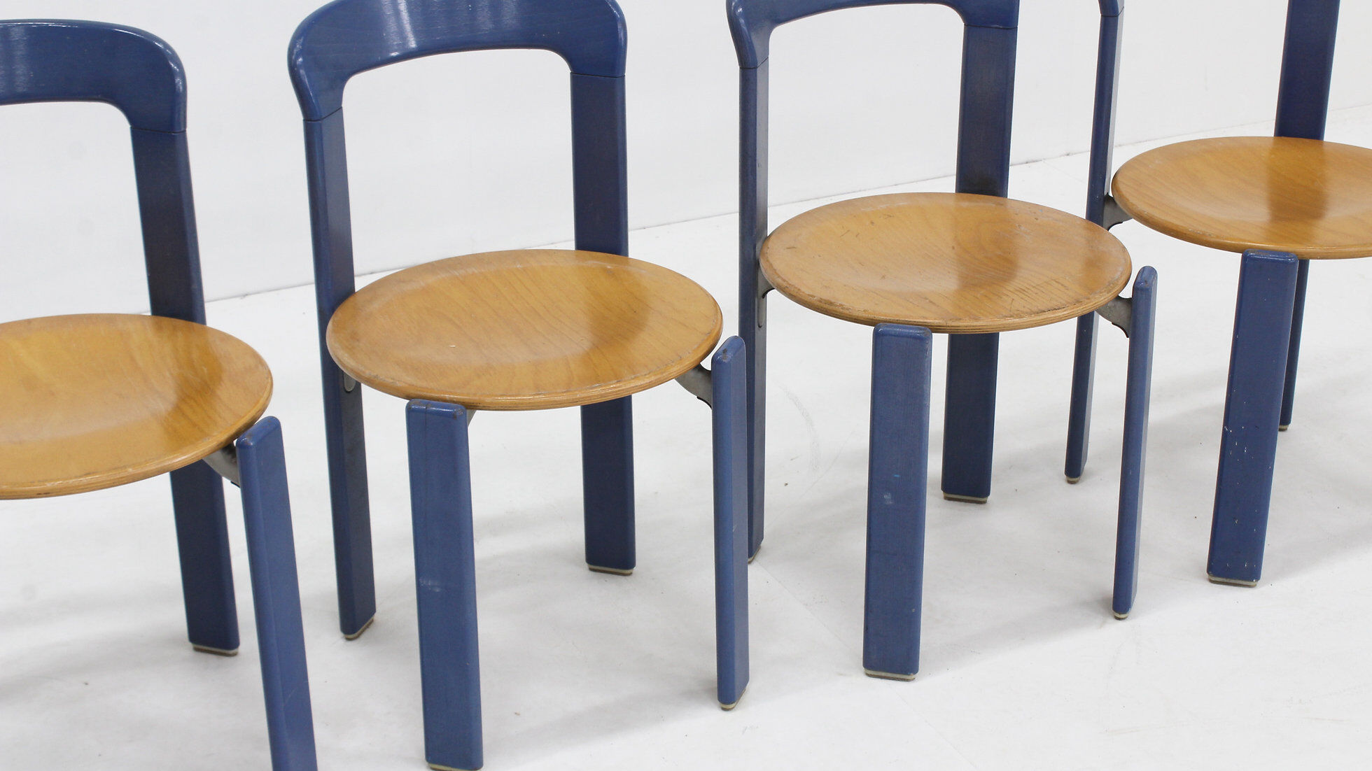 Vintage Bruno Rey dining chairs model 3300 set of 6