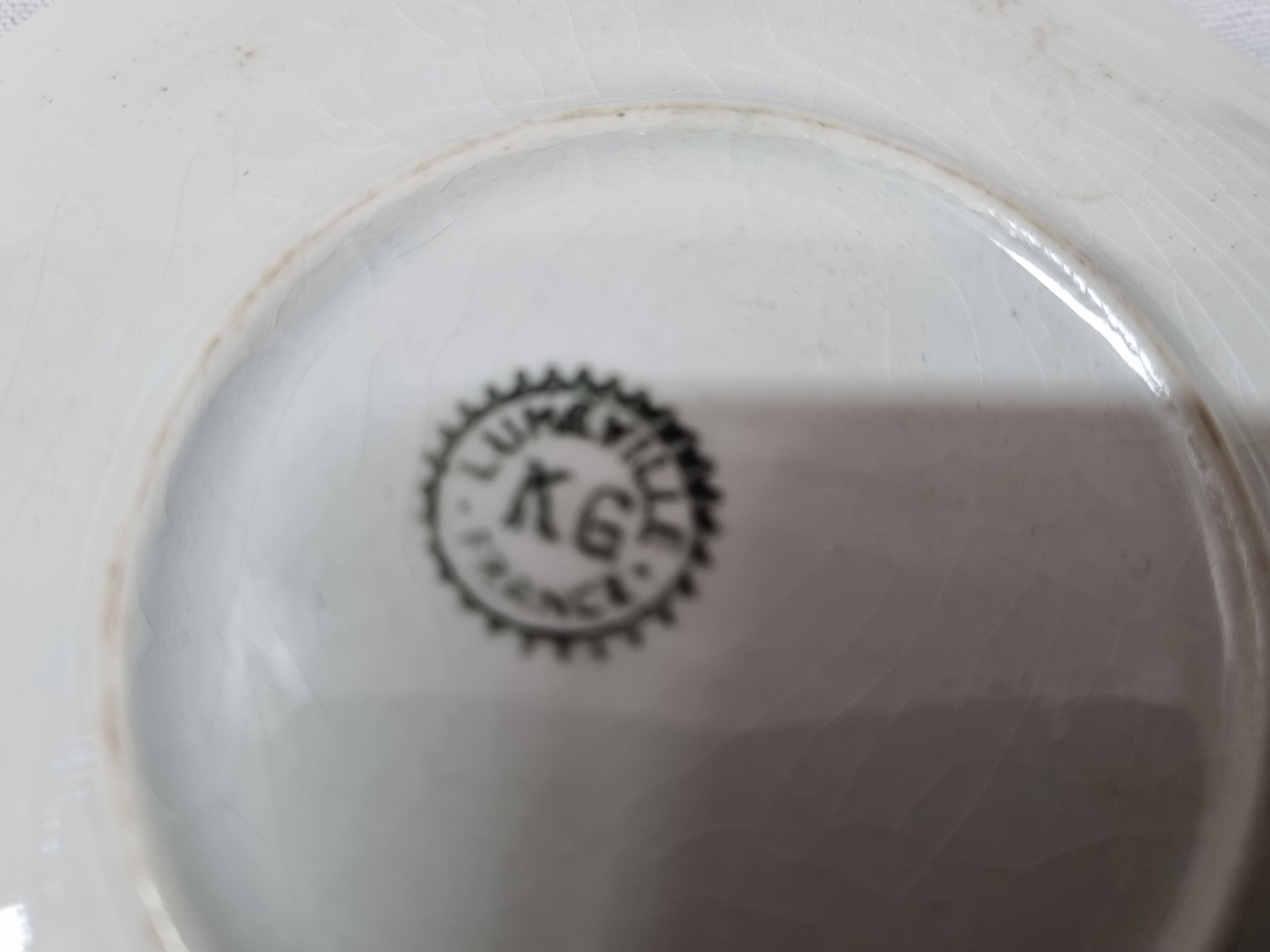 8 coffee cups Lunéville from 1940/50