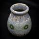 Gerbino vase in mixed clay with blue hues - Vallauris Mid-Century